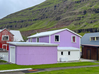 Seyðisfjörður town landscape, Iceland