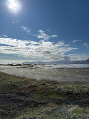 &Uacute;lfseyjarsandur, Black Beach Near Dj&uacute;pivogur in Iceland