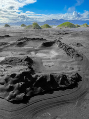 &Uacute;lfseyjarsandur, Black Beach Near Dj&uacute;pivogur in Iceland