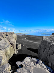 &Uacute;lfseyjarsandur, Black Beach Near Dj&uacute;pivogur in Iceland