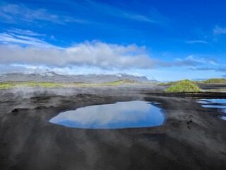 &Uacute;lfseyjarsandur, Black Beach Near Dj&uacute;pivogur in Iceland