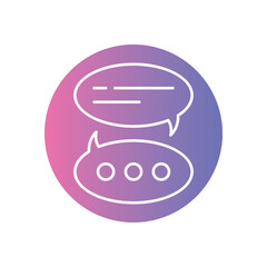 Chat Bubble  vector icons stock illustration