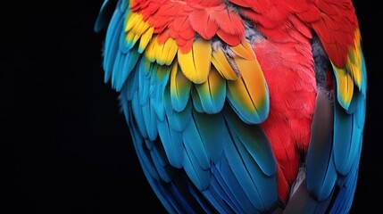 Vibrant Macaw Feathers