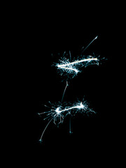 Light painting on a black background 
