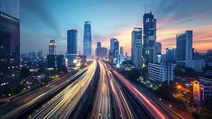 IT Specialist Monitoring Network Stats on Futuristic Interface, Business Theme, Portrait Shot, IT Specialist, Network Monitoring