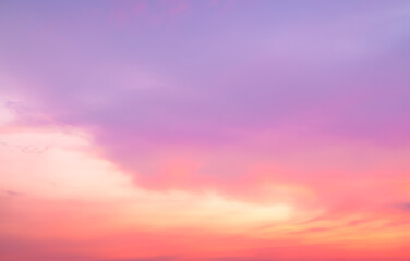 Fototapeta premium Sunset blur nature summer background cloud gradient overlay dramatic weather orange sky evening sunrise pastel color effect pattern abstract spring light beauty template yellow wallpaper tropical.