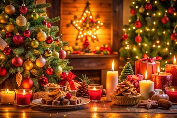 Candid Christmas Celebration Moments Captured in Joyful Scenes for Holiday Cheer