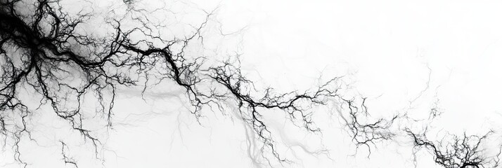 Ink texture resembling tree branches or veins, with thin, intricate lines spreading out
