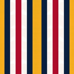 Fototapeta premium A vibrant striped pattern featuring red, blue, yellow, and white vertical lines for a bold, modern aesthetic.