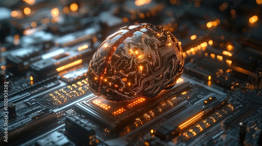 Poster neural and electronic cyber brain in a quantum computer system
