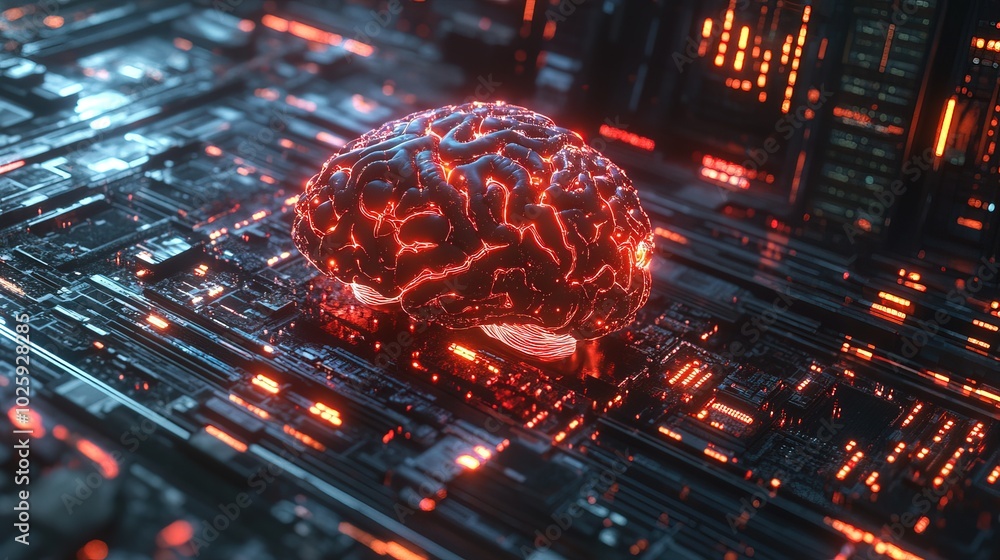 Poster neural and electronic cyber brain in a quantum computer system