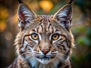 Captivating Macro Photography of a Bobcat Character in Nature