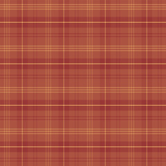 Plaid with twill weave repeat pattern.Gingham seamless pattern in brown.Checkered tartan Geometric graphic vector illustration background design for fabric and prints.