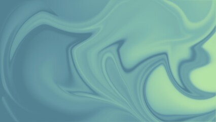 An abstract image featuring flowing patterns of teal and light green, resembling smooth, swirling liquid.