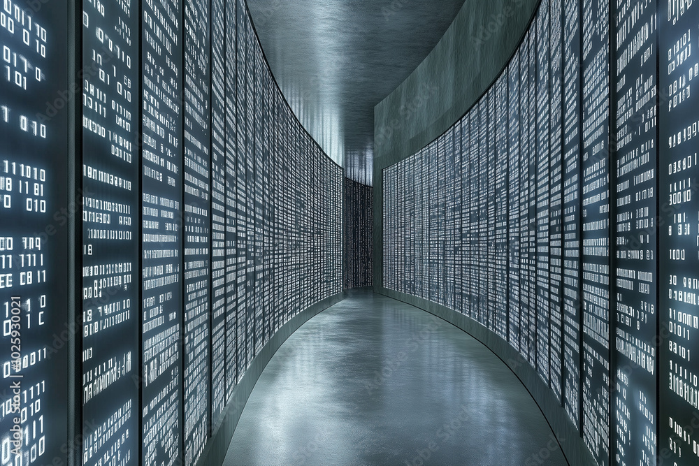 Poster modern data background for technology concepts