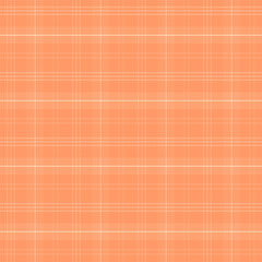 Plaid with twill weave repeat pattern .Checkered tartan gingham seamless pattern in peach orange.. Geometric graphic vector illustration background design for fabric and print.