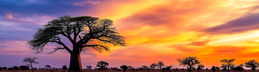 Fototapeta premium sunset over the field