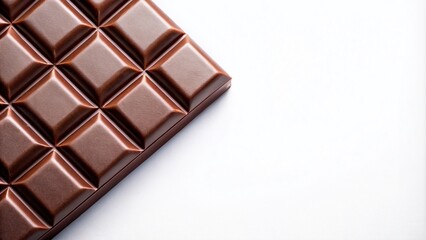 Chocolate Bar Isolated on White Background - Perfect for Sweet Treats and Dessert Themes