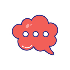 Bubble Chat vector icons stock illustration