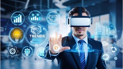 Future Business, Technology, Internet and Network Concept Trends