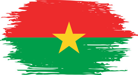Brush On BURKINA FASO Flag
