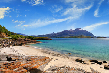 A beach near Korsviksanden in Kjerringøy, Norway