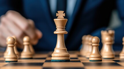 An executive manager receiving coaching and development training, focusing on enhancing leadership and strategic skills to further progress their career in upper management"