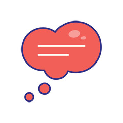 Speech Bubble vector icons stock illustration