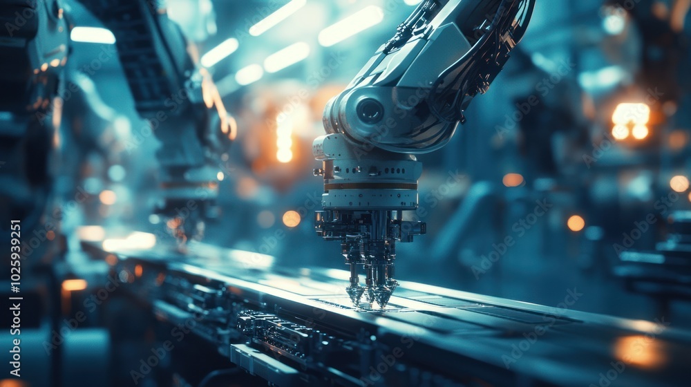 Aufkleber an industry engineer using ai and automation, optimizing workflows, reducing downtime, and enhancing