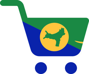 Christmas Island flag on Shake Hand icon