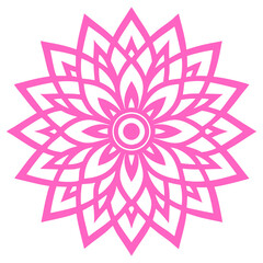 mandala art vector illustration line art