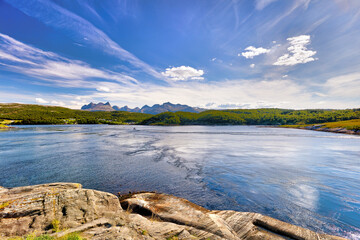 The Saltstraumen tidal current and maelstrom, Norway