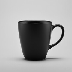 black coffee cup isolated