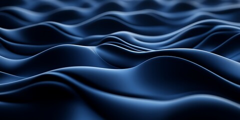 Obraz premium Abstract blue waves creating a serene, fluid texture.
