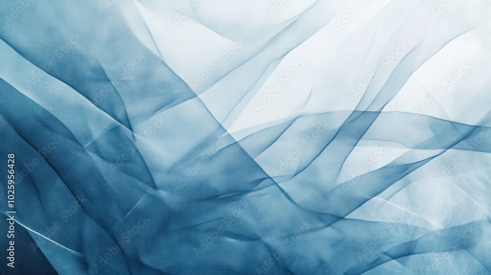 Aufkleber abstract blue and white flowing textures create a serene and calming visual effect.