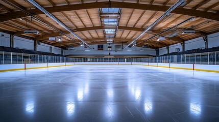 Hockey ice rink sport arena empty field - stadium