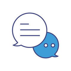 Fototapeta premium Chat vector icons stock illustration