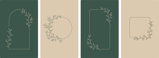 Set of hand drawn vector flowers, tropical leaves, plant, wildflower, rose. eucalyptus. branches. Collection of botanical silhouette element vector. Abstract bouquet in minimalistic flat style