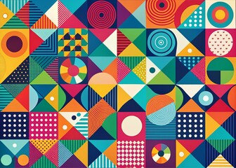 Naklejka premium Geometric Shapes Background with Copy Space for Modern Design and Marketing Use