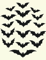 set of halloween elements