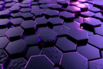 Abstract background made of purple hexagons