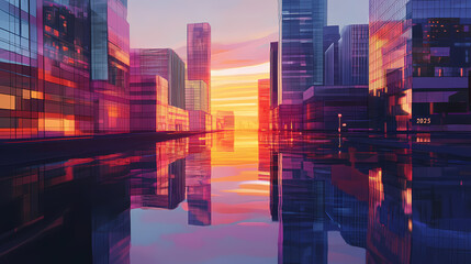 Obraz premium view of the city