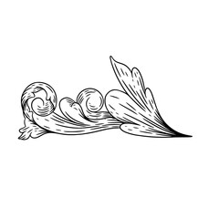 Floral or scrollwork illustration