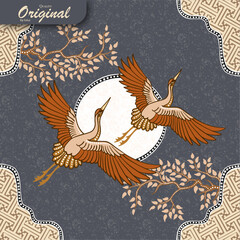 background batik vector premium