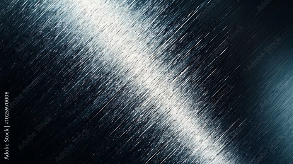 Aufkleber Abstract metallic texture with dynamic light reflections.