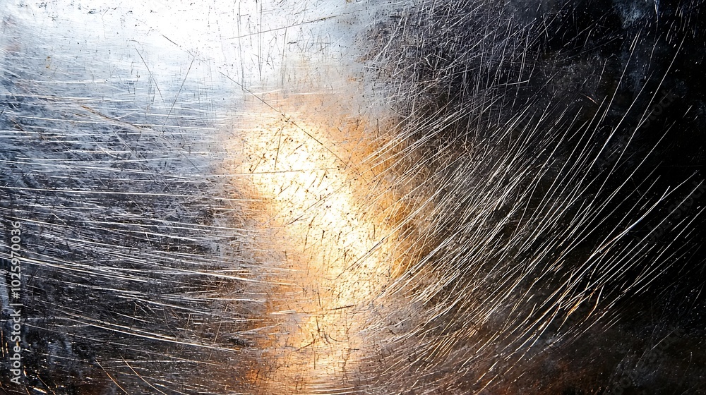 Poster abstract texture with scratches and light reflection effects.