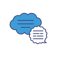 Speech Bubble vector icons stock illustration