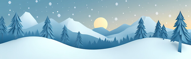 winter landscape background