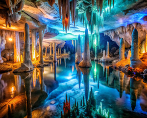 lake in the cave