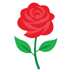 A high resolution Rose vector art illustration